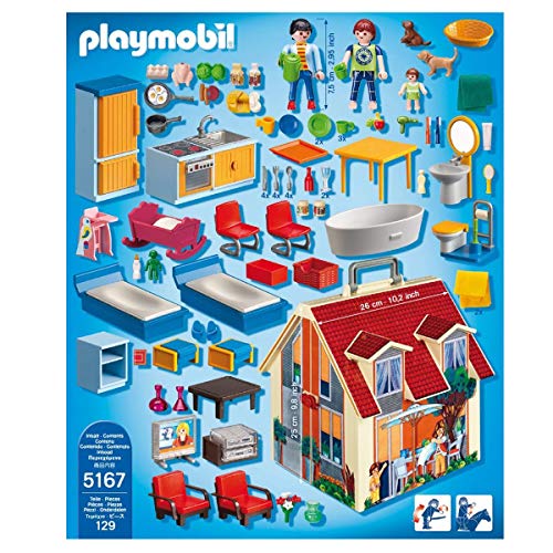 PLAYMOBIL Dollhouse Casa de Muñecas Maletín, A partir de 4 años (5167)