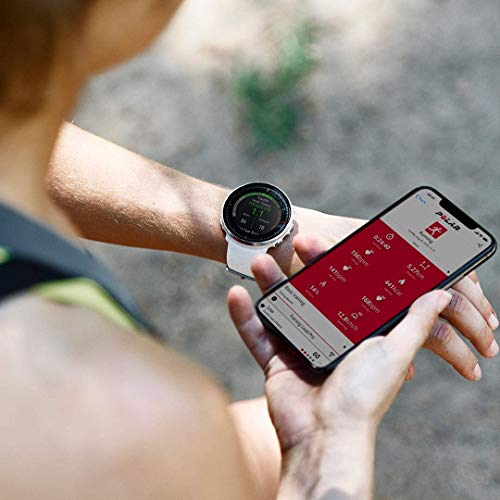 Polar Vantage M -Reloj con GPS y Frecuencia Cardíaca - Multideporte y programas de running - Resistente al agua, ligero - Blanco Talla M/L