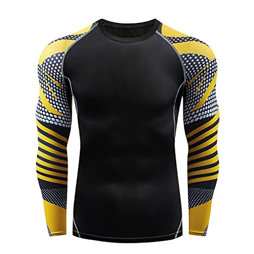 POLP Chándal de Hombres Casual Ropa Deportiva de Camuflaje Entrenamiento Correr Fitness Transpirable Tops de Secado Rápido Conjuntos Elasticidad para Running Pantalones de Compresión Aire Libre