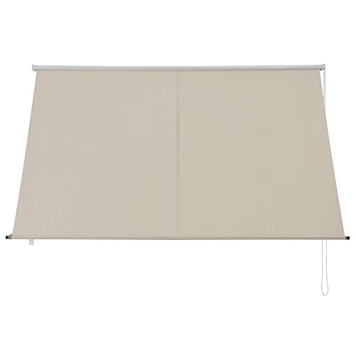 [pro.tec]® Toldo montando en la pared - Beige - 200 x 120 cm - Terraza Balcón Toldo extensible - Persiana de la ventana Exterior