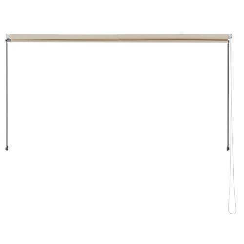 [pro.tec]® Toldo montando en la pared - Beige - 200 x 120 cm - Terraza Balcón Toldo extensible - Persiana de la ventana Exterior