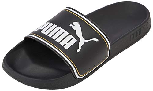 PUMA Leadcat FTR, Zapatos de Playa y Piscina Unisex Adulto, Negro Black Team Gold White, 39 EU