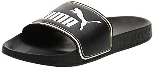 PUMA Leadcat FTR, Zapatos de Playa y Piscina Unisex Adulto, Negro Black Team Gold White, 39 EU