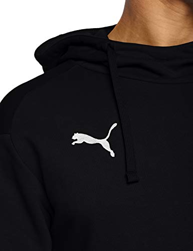 Puma Liga Casuals Hoody, Sudadera con Capucha para Hombre, Negro (Puma Black/Puma White), XL