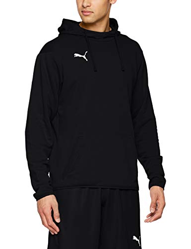 Puma Liga Casuals Hoody, Sudadera con Capucha para Hombre, Negro (Puma Black/Puma White), XL