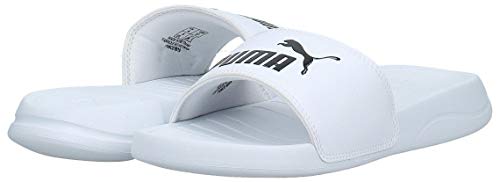 PUMA Popcat 20, Zapatos de Playa y Piscina Unisex Adulto, Blanco White Black, 42 EU