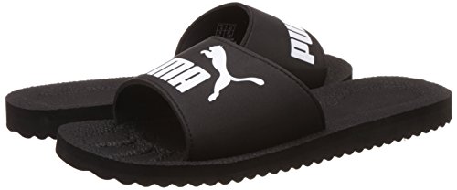 PUMA PURECAT, Sandalias deslizantes Unisex Adulto, Negro (Black/White), 39 EU