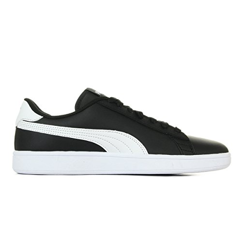 PUMA Smash V2 L Jr, Zapatillas Unisex Adulto, Negro Black White, 39 EU