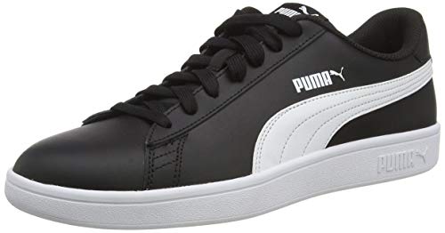 PUMA Smash V2 L, Zapatillas Unisex Adulto, Negro Black White, 41 EU