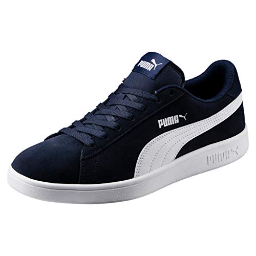 PUMA Smash v2, Zapatillas Unisex Adulto, Azul (Peacoat White), 45 EU