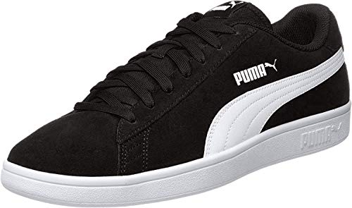 PUMA Smash v2, Zapatillas Unisex Adulto, Negro (Black White Silver), 42 EU