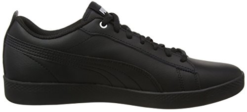 PUMA Smash Wns V2 L, Zapatillas Mujer, Negro Black Black, 36 EU