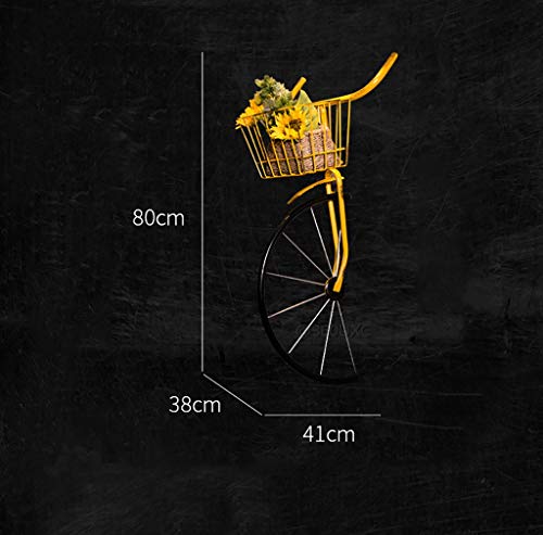 QBZS decoración de Pared Restaurante de Estilo Industrial Retro Colgando de la Pared Cabeza de la Bicicleta Adorno Bar decoración de Hierro de la Pared Colgando Adornos tamaño: 41 * 38 * 80 cm