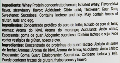 Quamtrax Nutrition QTX0297 - Suplementos de proteínas con aroma de fresa y kiwi, 907 gr