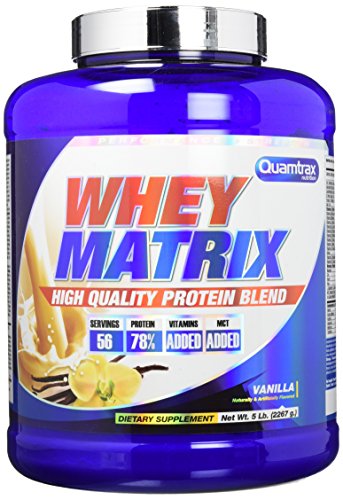 Quamtrax Whey Matrix Sabor Vainilla con Canela - 2267 gr