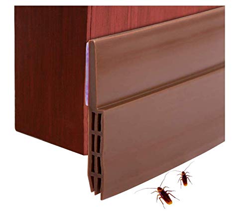 QUANHAO Burlete Puerta, Burlete Bajo Puerta Autoadhesivo de Goma de Silicona, Aislamiento acústico/A Prueba De Viento/Anti-bug de sellado a prueba,Junta inferior de puerta (PC 1)