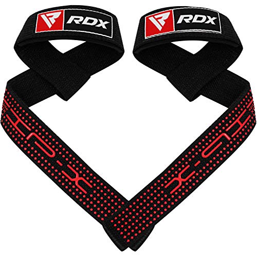 RDX Correas Gimnasio Pesas Levantamiento Muñequeras Musculación Sujeción de Gel Deportivas Elevación Gym Straps Peso Fitness Entrenamiento Halterofília Culturismo