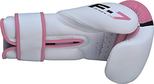 RDX Guantes de Boxeo Mujer para Entrenamiento y Muay Thai | Maya Hide Cuero Mitones para Kick Boxing, Sparring | Boxing Gloves para Combate Training, Saco Boxeo