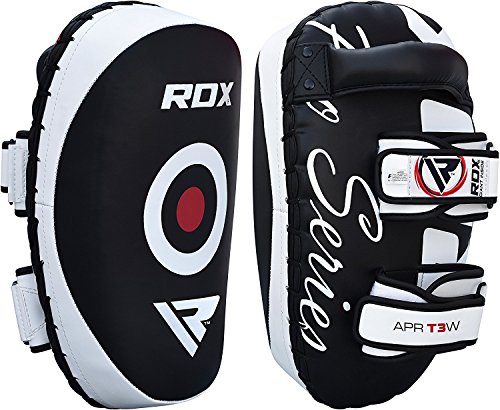 RDX MMA Huelga Escudo Par Kick Target Focus Bolsa tailandeses Pad boxeo Mitones de perforación Kickboxing