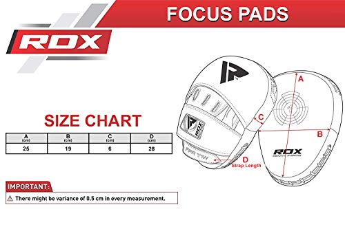 RDX MMA Manoplas de Boxeo Paos Muay Thai Kick Boxing Artes Marciales Patada Pad Entrenamiento