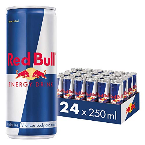 Red Bull Bebida Energética, Regular - 24 latas de 250 ml. - Total 6000 ml.