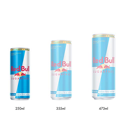 Red Bull Bebida energética, Sin Azúcar Sugarfree - 24 latas de 250 ml. (Total 6000 ml.)