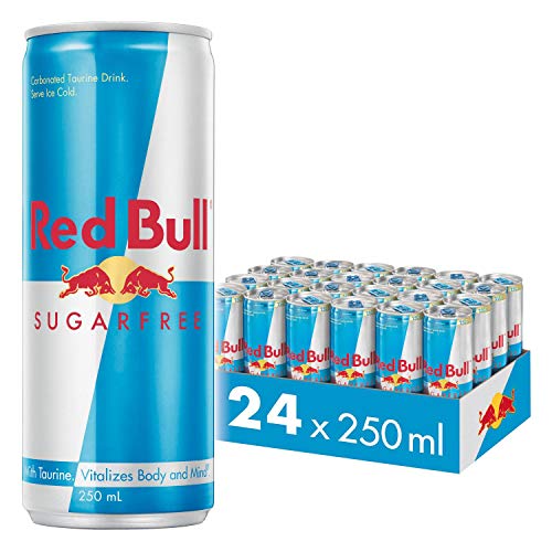 Red Bull Bebida energética, Sin Azúcar Sugarfree - 24 latas de 250 ml. (Total 6000 ml.)