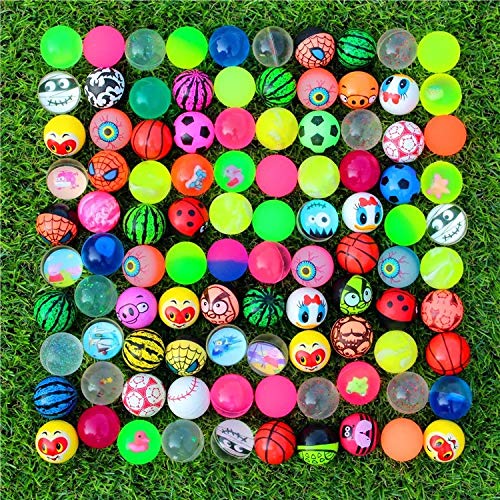 Relleno de Piñata,30 Piezas Pelotas de Rebote Surtido Colorido 30mm Bouncy Balls Pelota de Goma Party Bag Filler para Niños Cumpleaños Y Fiestas Navideñas