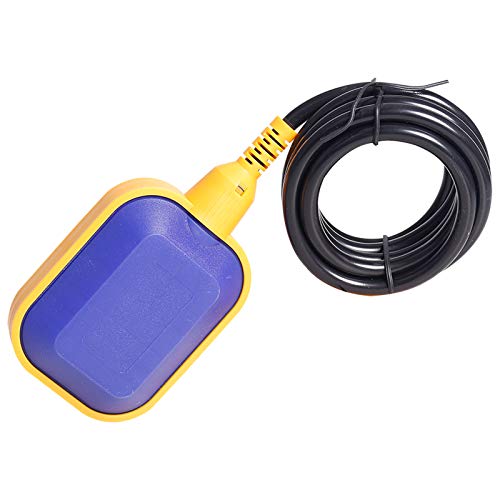 Reusious Controlador de nivel de agua de cable de 3 metros Interruptor de flotador rectangular CA 220 V 15 (8) A