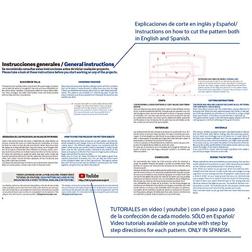 Revista PATRONESMUJER nº2. 29 patrones de ropa para mujer. Tallas desde la 36 a la 52. Tutoriales paso a paso en vídeo(Youtube).