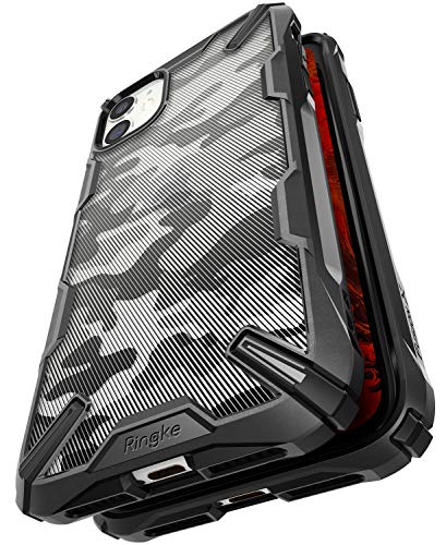 Ringke Fusion-X DDP Diseñado para Funda Apple iPhone 11, Transparente al Dorso Carcasa iPhone 11 6.1" Protección Resistente Impactos TPU + PC Funda para iPhone 11 2019 - Camo Black