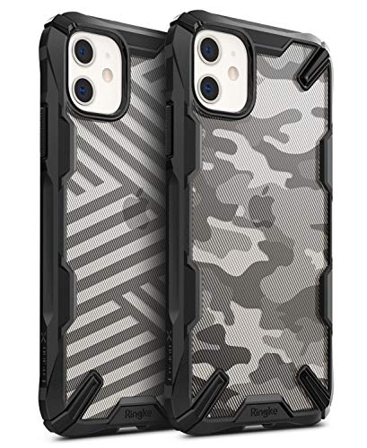 Ringke Fusion-X DDP Diseñado para Funda Apple iPhone 11, Transparente al Dorso Carcasa iPhone 11 6.1" Protección Resistente Impactos TPU + PC Funda para iPhone 11 2019 - Camo Black