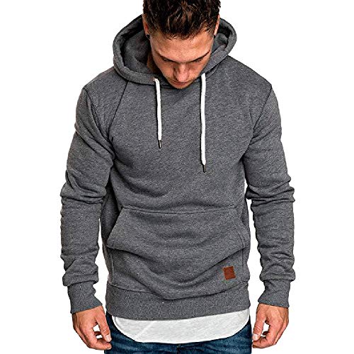 riou ¡Oferta Sudaderas con Capucha para Hombre Cosy Chaqueta Deportiva Sudadera con Cremallera Completa Ecosmart Hoodie Casual Jerséis Top Blouse ¡Caliente!