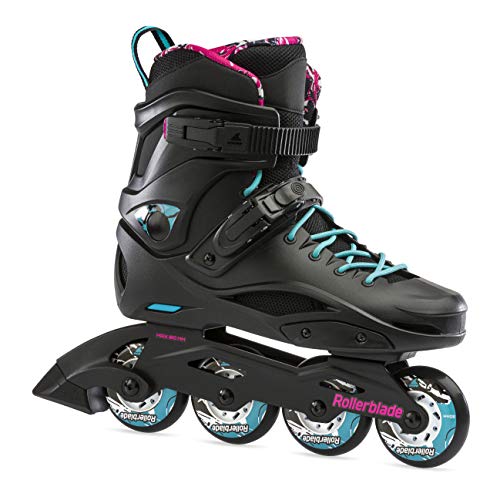 Rollerblade RB Cruiser W Patines en línea, Mujer, Color Negro y Azul Agua, 260