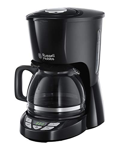 Russell Hobbs Textures Plus - Cafetera de Goteo (Jarra Cafetera, 975 W, Plástico Alta Calidad, Negro) - ref. 22620-56