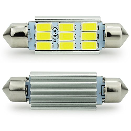 Safego 4 x 42mm LED Canbus 9SMD 5730 Luz Interior de Coche Festón Lámpara Blanco Numero de Canbus c5w luz de la placa del adorno de la boveda del bulbo de 12V Auto-Dome Bombilla