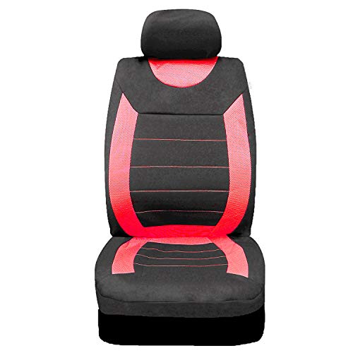 Sakura SS5293 Juego completo de fundas para asientos de coche, Rojo