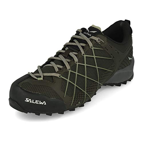 Salewa MS Wildfire, Zapatos de Senderismo Hombre, Negro (Black Olive/Siberia), 44.5 EU