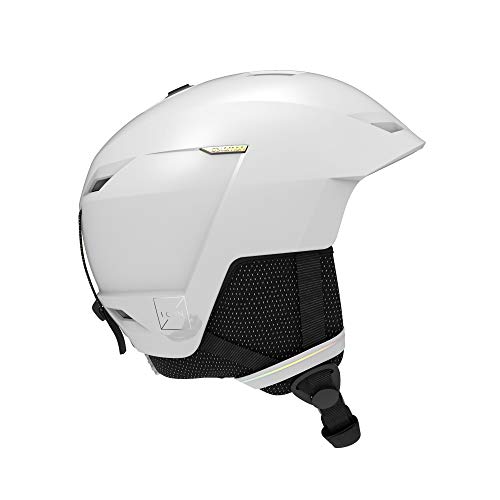 Salomon ICON LT Casco de esquí y snowboard para mujer, Ajuste regulable, Talla M, Circunferencia de la cabeza 56-59 cm, Blanco, L41160200