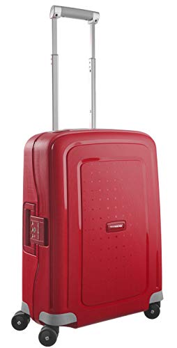 Samsonite S'Cure Spinner S - Maleta de equipaje, S (55 cm - 34 L), Rojo (Crimson Red)