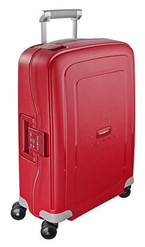 Samsonite S'Cure Spinner S - Maleta de equipaje, S (55 cm - 34 L), Rojo (Crimson Red)