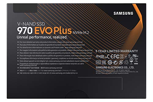 Samsung 970 Evo Plus, Unidad de Estado Sólido M.2 1000GB V-NAND MLC, PCI Express 3.0, Negro