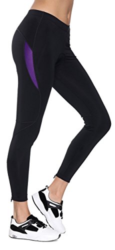 Santic Culote Ciclismo Mujer Culote Bicicleta Pantalones Largos de Ciclismo/Bicicleta/MTB con Badana para Mujeres Violado EU M