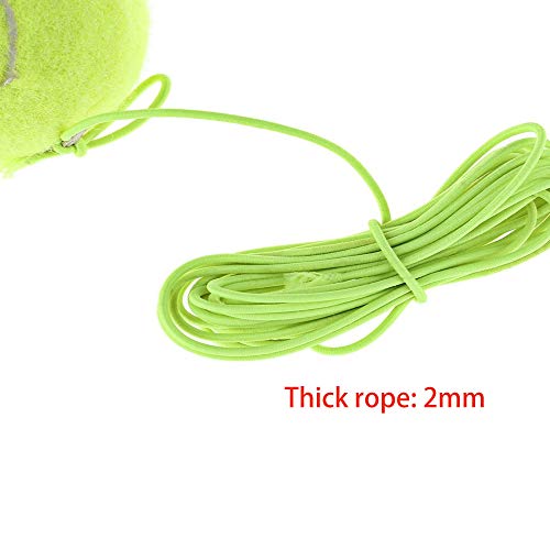 Schneespitze 5Pcs Tenis Trainer,Cuerda de Goma de Alta Elasticidad Tenis de Entrenamiento Accesorio Tenis Principiante para Entrenamiento de Tenis,Verde