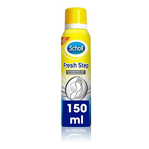 Scholl, Desodorante Pies Fresh Step anti-transpirante, elimina el olor y mantiene tus zapatos frescos, spray, 150 ml