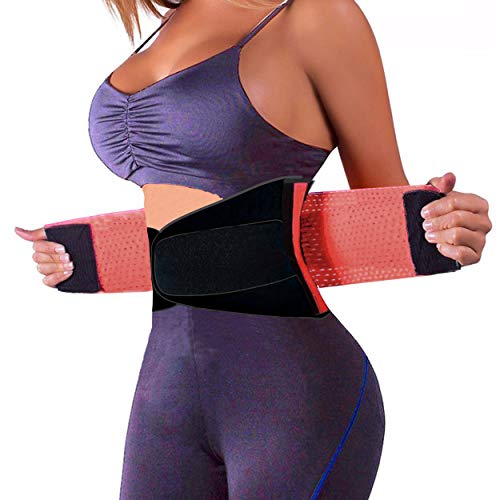 SchwabMarken Faja Deportiva Waisttrainer, 4 Colores Diferentes, Faja Fitness Azul Size Large