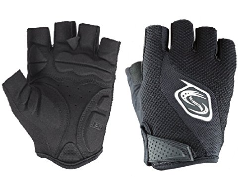 Seibertron de los Hombres/De Las Mujeres Medio Dedo/sin Dedos Guantes de Ciclismo MTB Road compitiendo con Guantes Biking de la Bicicleta Guantes Guantes Gel Pad Riding Negro XL