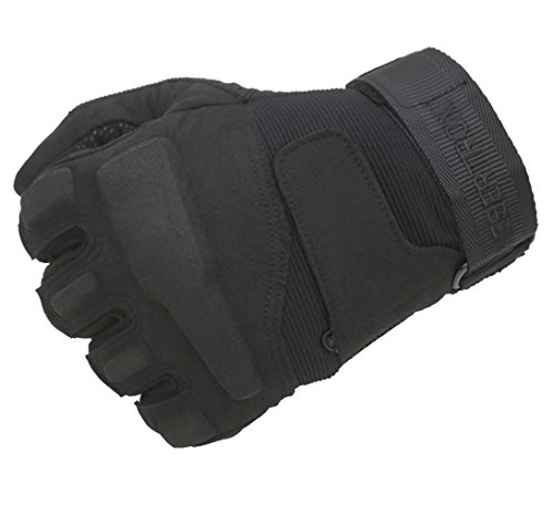 Seibertron Hombres de Negro S.O.L.A.G. Special Ops Finger Completo/Luz Guantes Asalto Táctico Guantes de Disparo Completo Dedo Combate Militar del Ejército (Negro, XS)