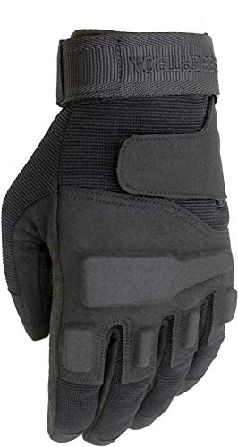 Seibertron Hombres de Negro S.O.L.A.G. Special Ops Finger Completo/Luz Guantes Asalto Táctico Guantes de Disparo Completo Dedo Combate Militar del Ejército (Negro, XS)