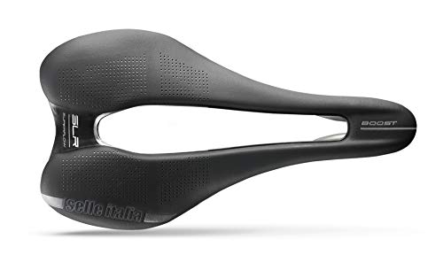 Selle Italia - Sillìn Bicicleta de Carretera SLR Boost Superflow, Rail TI 316 Tubo Ø7, Sillìn Corto Road Perfomance Fibra-tek Ligero, Comfort